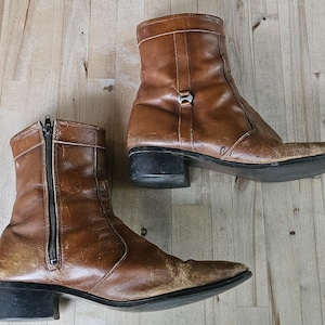 Mens 70s Zipper Boots - Etsy