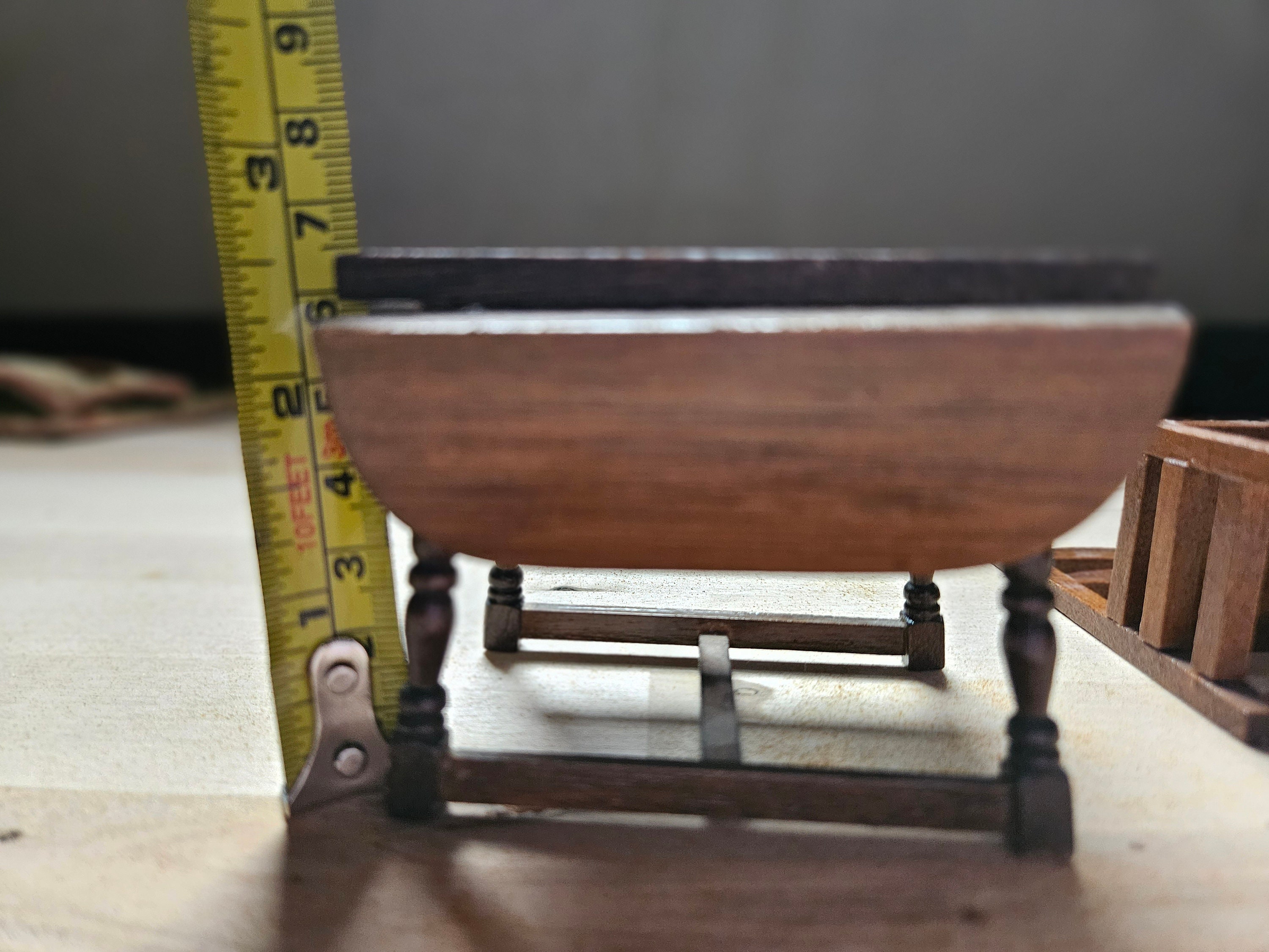 Vintage, Concord Miniatures, Dollhouse Furniture, Folding Table, and