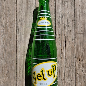Vintage Soda, Get Up, Old Fashioned Pop, Vintage Glass Bottle, Cleveland, OH, Vintage Bottle, Collectible Glass, Memorabilia