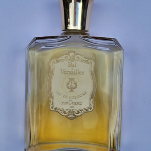 Vintage, 1970s, Jean Desprez, Bal a Versailles Eau De Cologne 2 fl oz, Splash Bottle, 25% of the bottle Left, Used