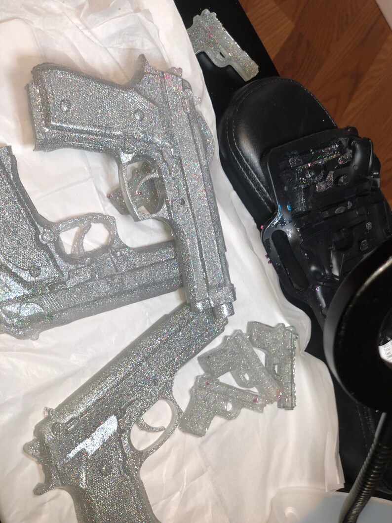Glitter Resin guns Etsy