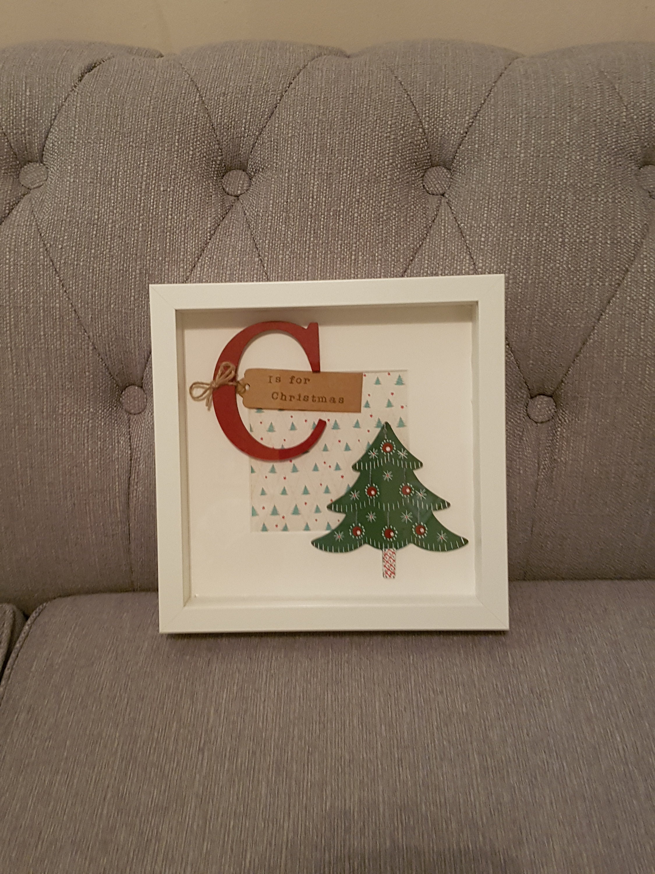 Christmas frame diy frames gift easy paper cheap wrapping present crafts merry homemade cute decor unfinished craft pretty tree craftily Christmas box frame Christmas gift Christmas gift box frame | Etsy