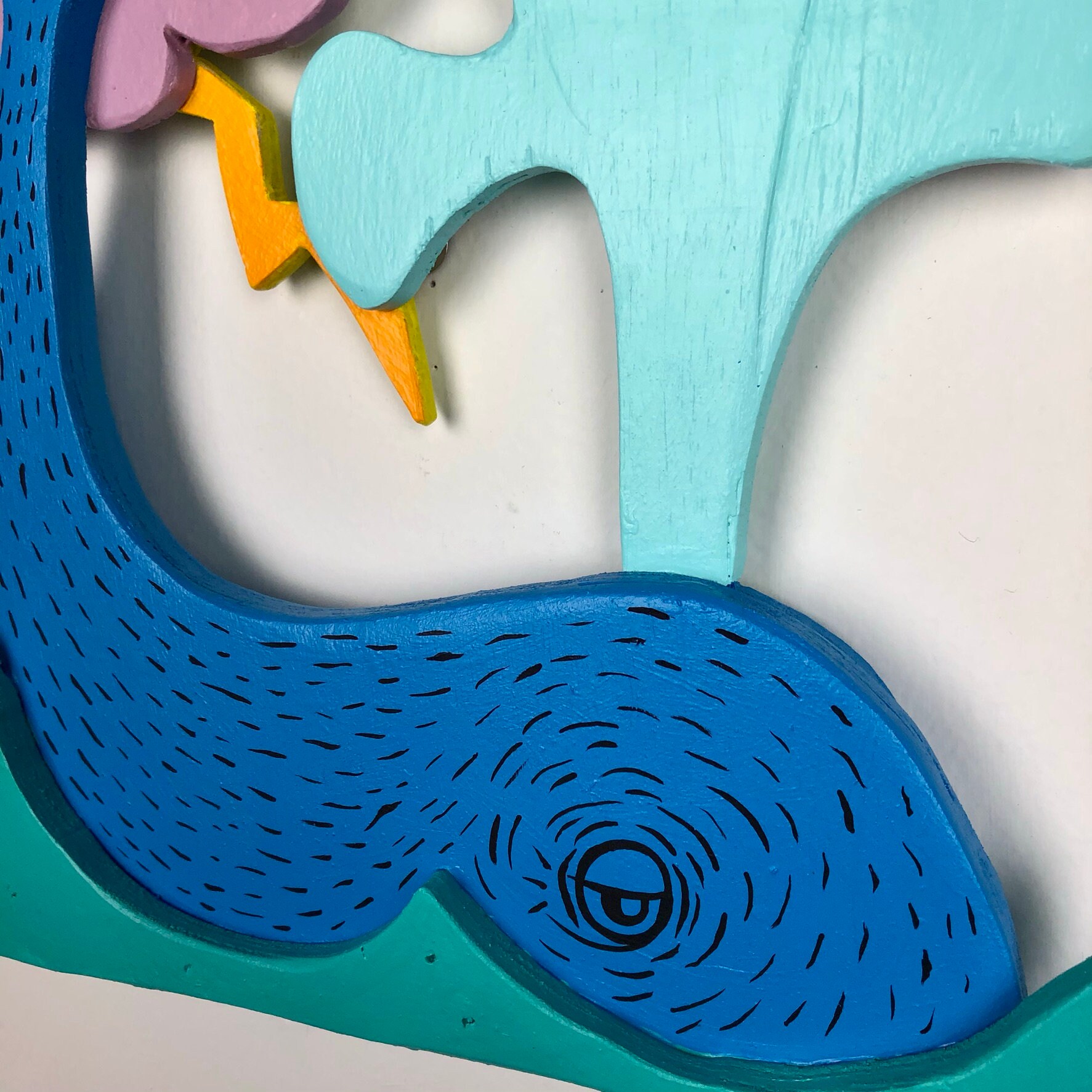 Ballena de una idea madera contrachapada reciclada pintura | Etsy