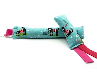 Christmas Cat Kitty Kick Stick con Catnip orgánico, juguete para gatos, palo para patear gatos, juguete para gatos de Navidad, palo para patear, juguete para patear gatos