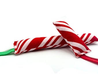 Bastón de caramelo para gatos con hierba gatera orgánica, juguete para gatos, bastón para patear, juguete navideño para gatos, bastón para patear, juguete para patear gatos