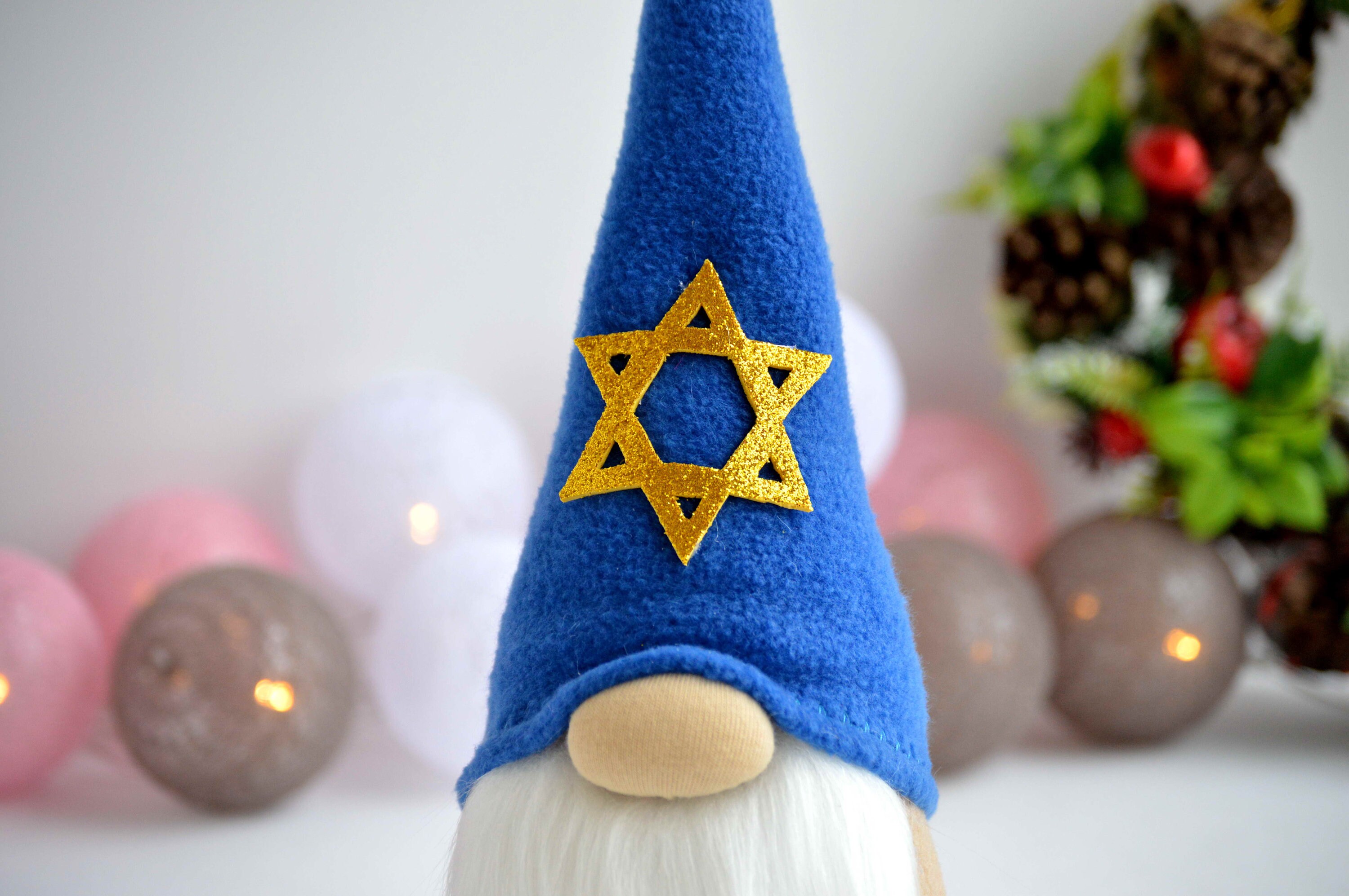 Jewish Gnome Hanukkah Gnome / Star of David Gnome Etsy