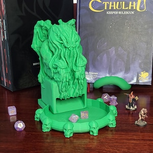 Dreaded Cthulhu Dice Tower - Tabletop Gaming Accessory