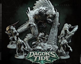 Dagon's Tide – Deep One Sea of Horrors 32 mm-miniaturen