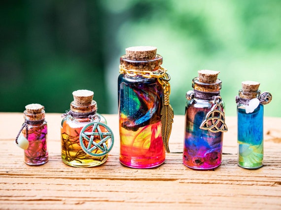 MINI Potion Bottles randomized 5ct Decorative Prop Fantasy - Etsy UK