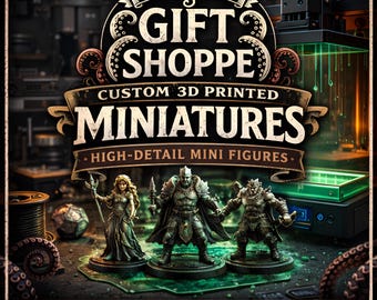Aangepaste harsminiatuurafdruk | STL-bestand, D&D, Hero Forge, Tabletop Minis