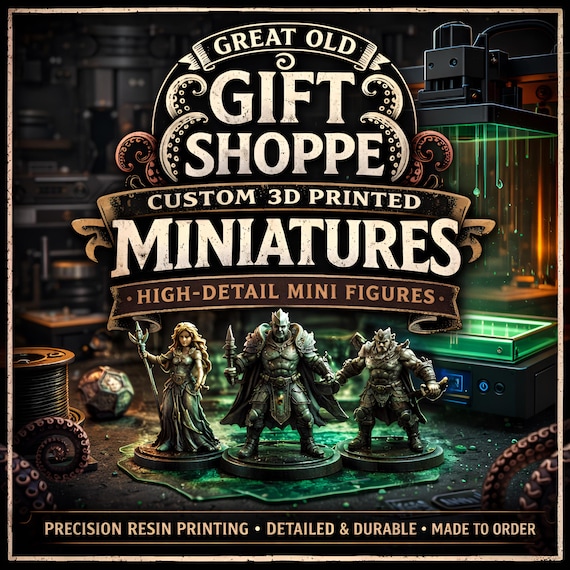 Custom Resin Miniature Printing | STL File, D&D, Hero Forge, Tabletop Minis