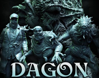 Father Dagon & Deep One Hybrids - Lovecraft Miniature Collection
