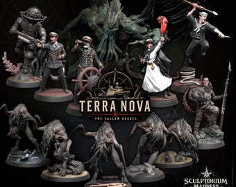 Terra Nova – The Fallen Vessel of Eldritch Horror 32 mm-miniaturen