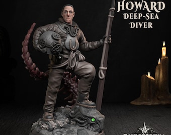 HP Lovecraft – diepzeeduiker kosmische horror 32 mm miniatuur