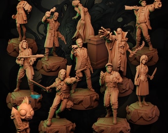 Cthulhu Investigators Vol 2 - Pulp Horror 32 mm-miniaturen