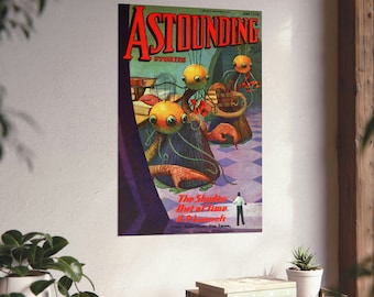Lovecraft Shadow out of Time Pulp Cover 1936 matte poster