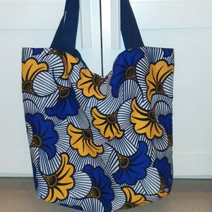Reversible wax tote bag