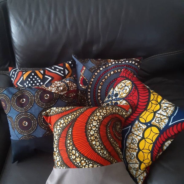 Housse de coussin en Wax