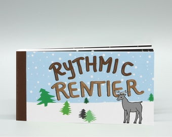 Flip book rhythmic reindeer