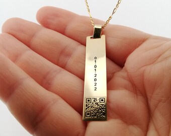 Silver Sound Wave I Love You Pink Box Vertical Bar Inspirational Necklace Silver Sound Wave I Love You Pink Box Vertical Bar Inspirational Necklace