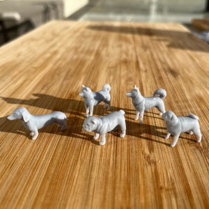 5 Miniature Dogs - 28mm scale