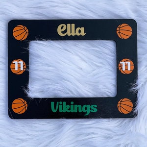 Team Gift Team Photo Frame Basketball Team Coach Gift Picture Frame Personalized Frame Sports Frame image 4