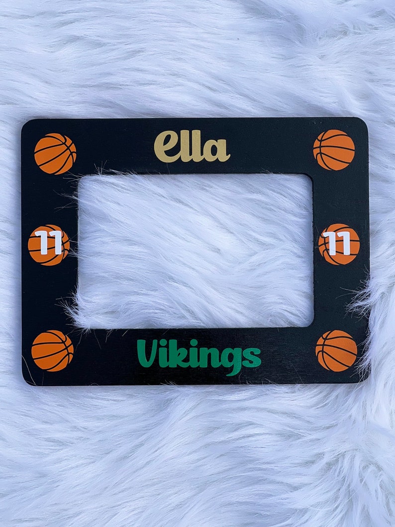 Team Gift Team Photo Frame Basketball Team Coach Gift Picture Frame Personalized Frame Sports Frame image 4