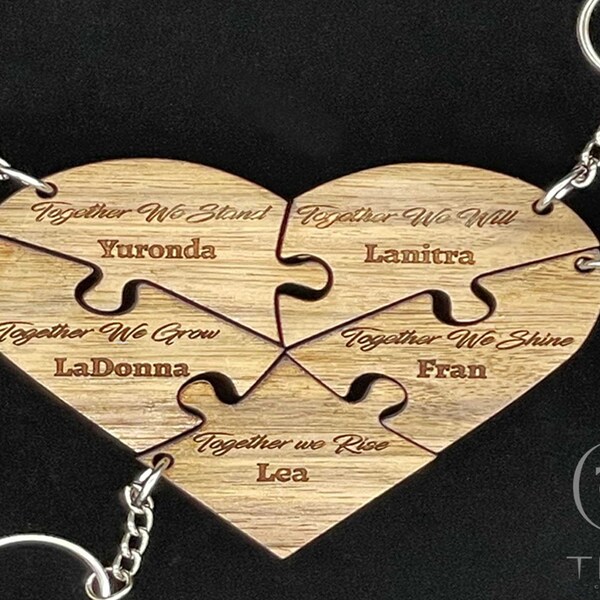 Puzzle Keychain Etsy