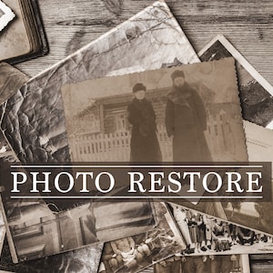 Old Photo Restore, Image Restoration Service, Torn Photo Fix and Repair, Retouch Scratches, Dust and Tears, Enhance Pictures, Photo Recovery
