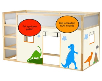 Dinosaur Bed Playhouse Pattern / Kura bed playhouse pattern / Bed curtain pattern
