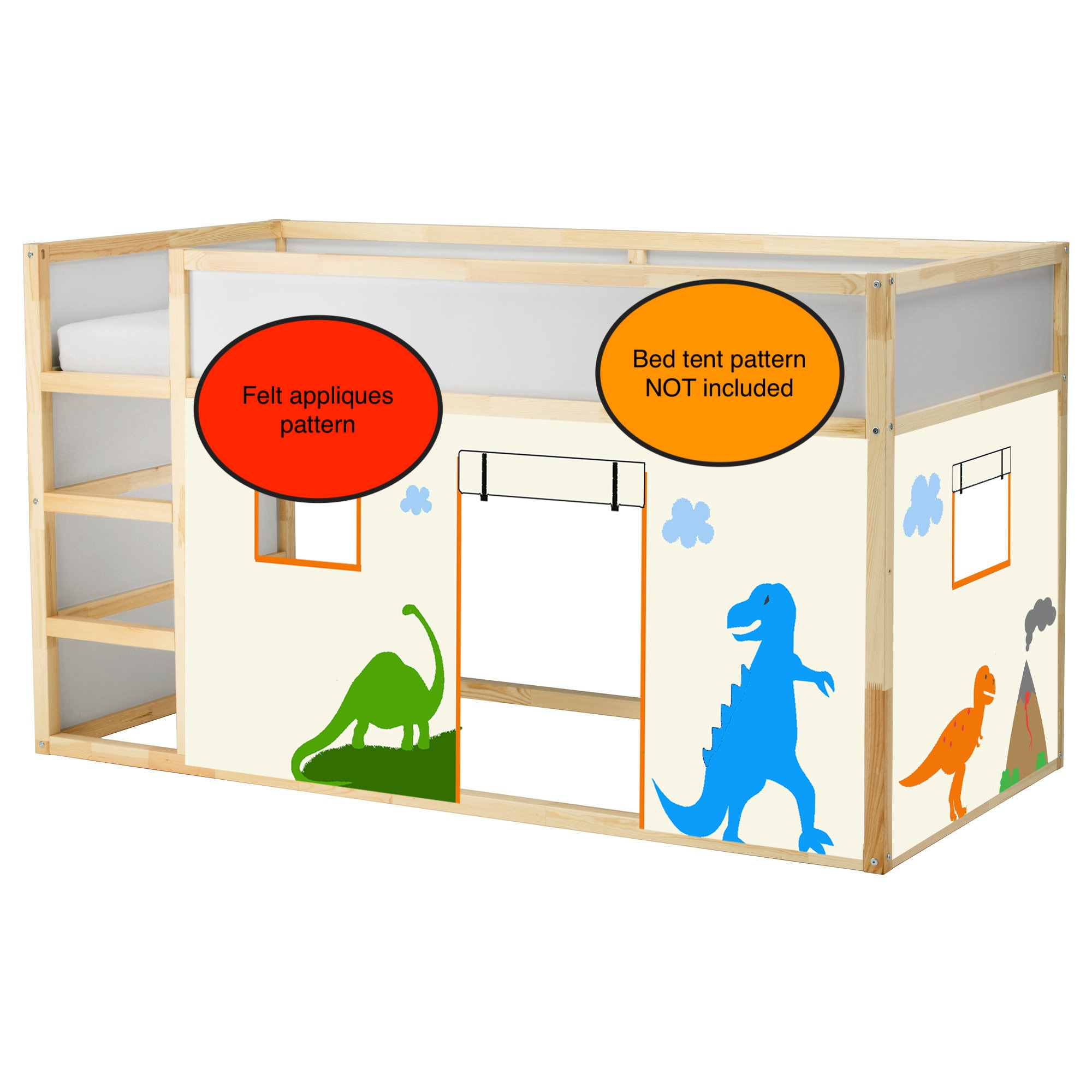 Dinosaur Bed Tent Etsy