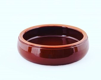 Clay Casserole Dish, Full Glazed Earthenware Oven Pan, Clay Pot For Cooking, 10 inches.