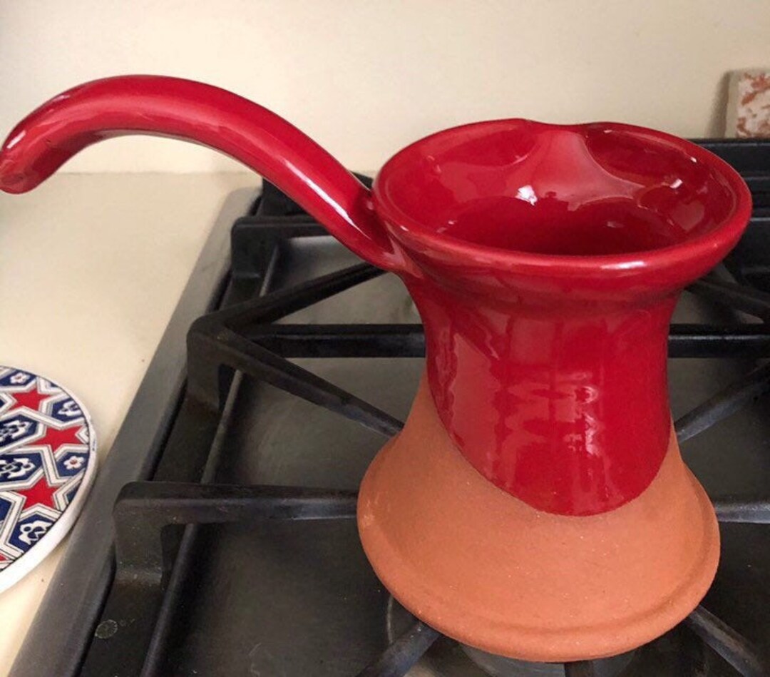 Turkish Coffee Pot, Chocolate Melt Pot, Earthenware Kitchen Utensils