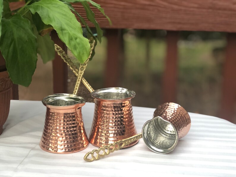 Copper Turkish/ Greek Coffee Pot Traditional Coffee Cezve Etsy