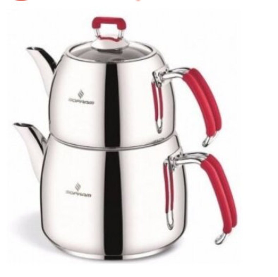 Turkish Traditional Tea Pot Set Stainless Steel Premium Etsy