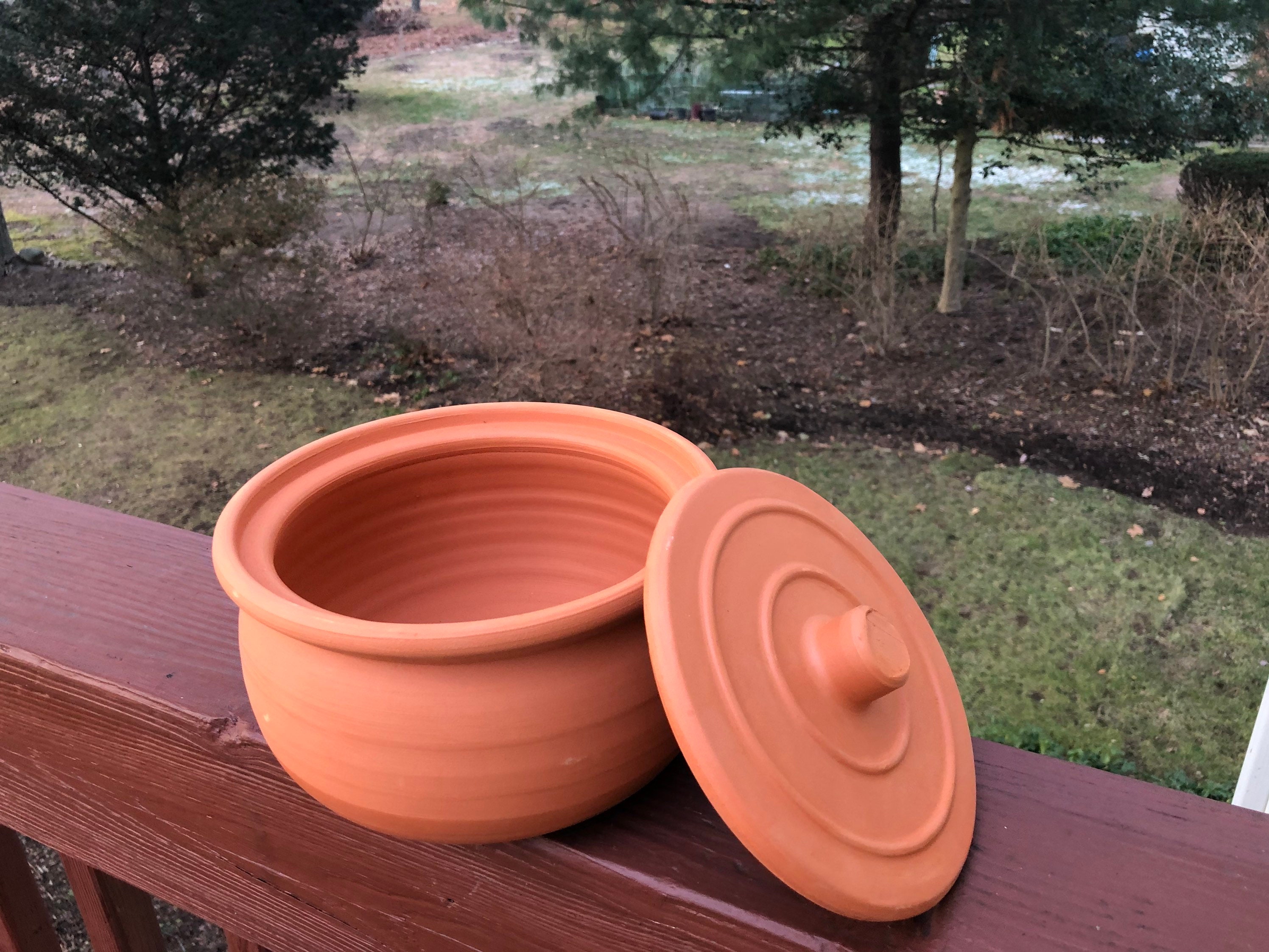 Earthenware Cooking Pot Handmade Clay Casserole Crock Pot Etsy
