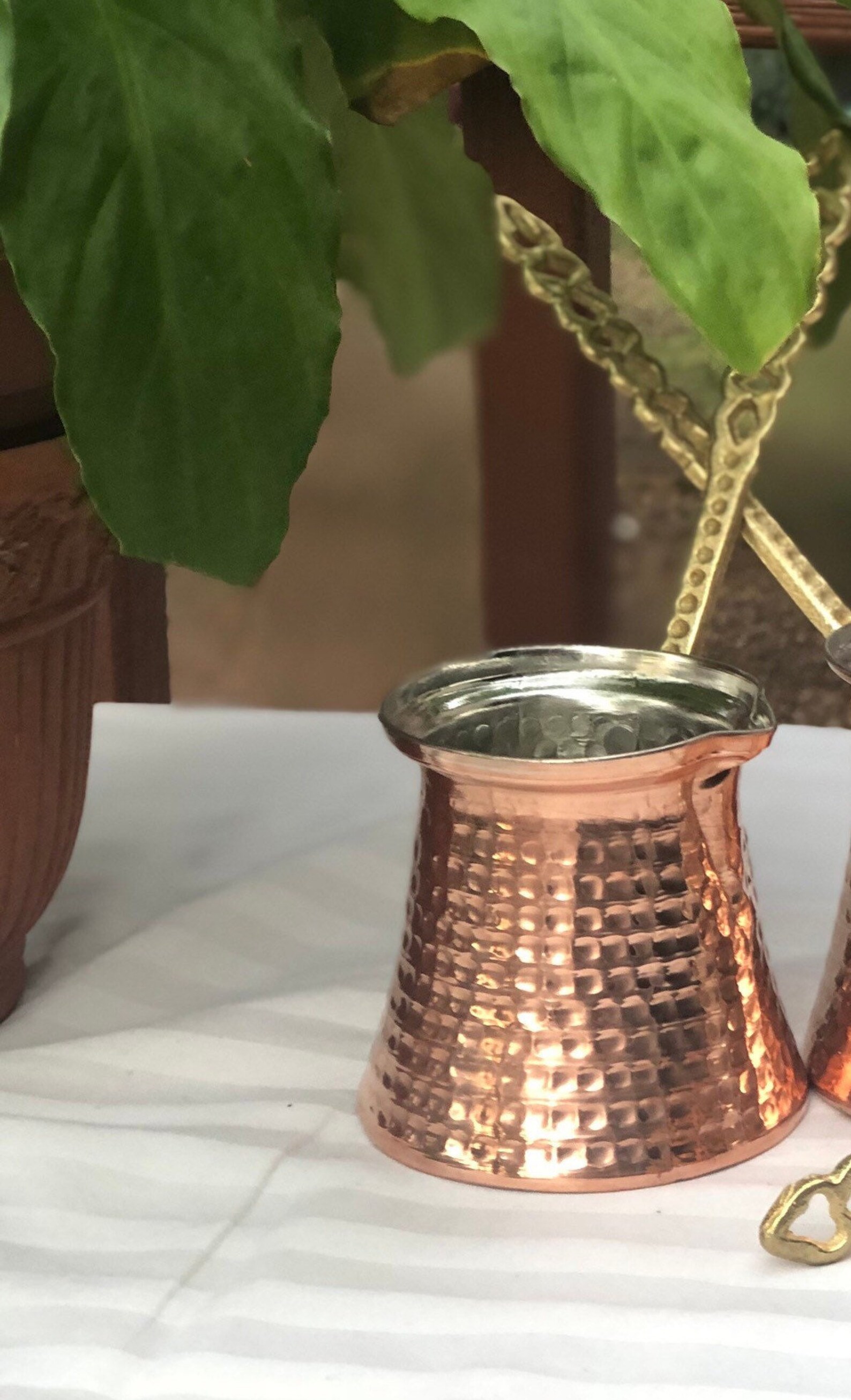 Copper Turkish/ Greek Coffee Pot Traditional Coffee Cezve Etsy