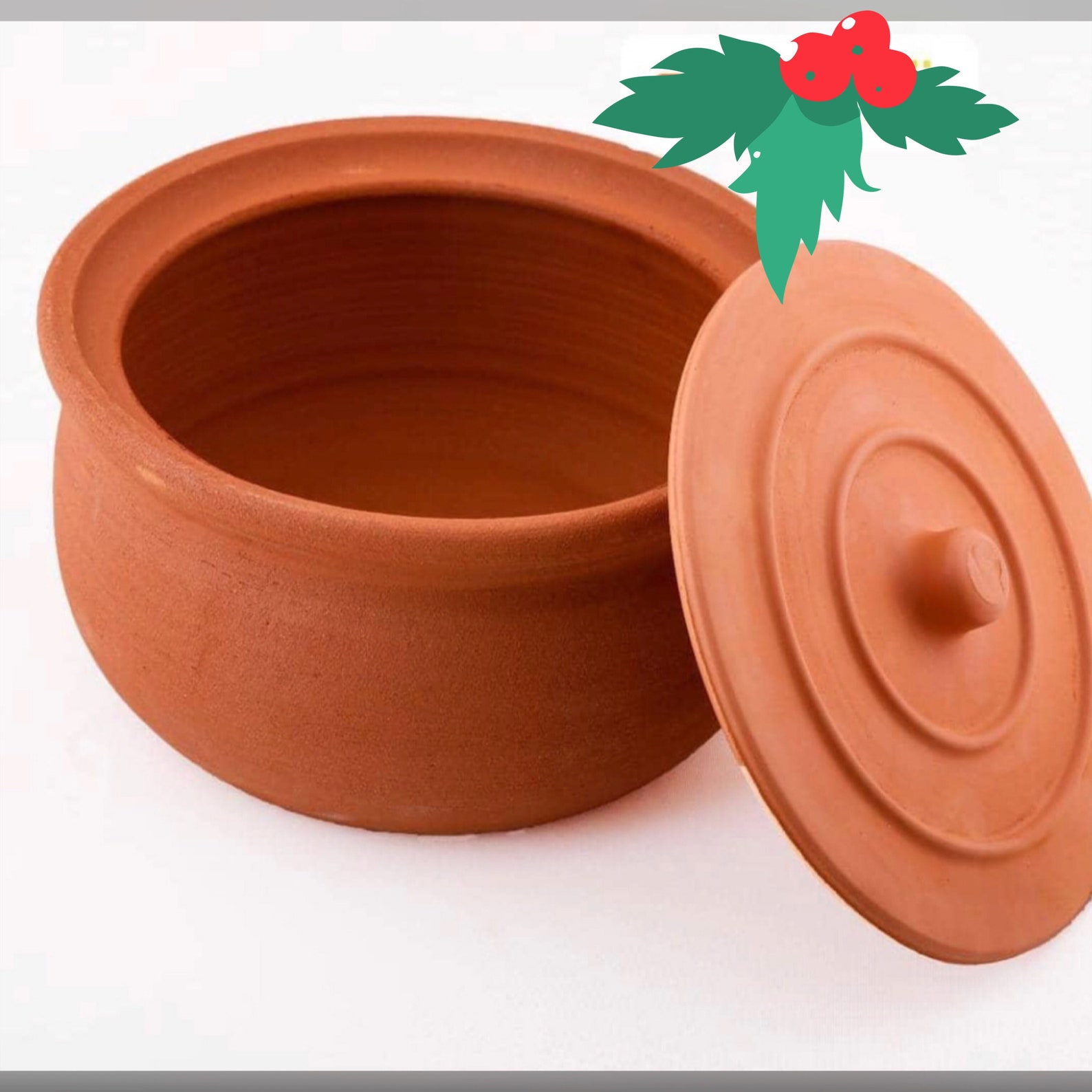 Unglazed Earthenware Pot Terra Cotta Organic Cookware Beans Etsy