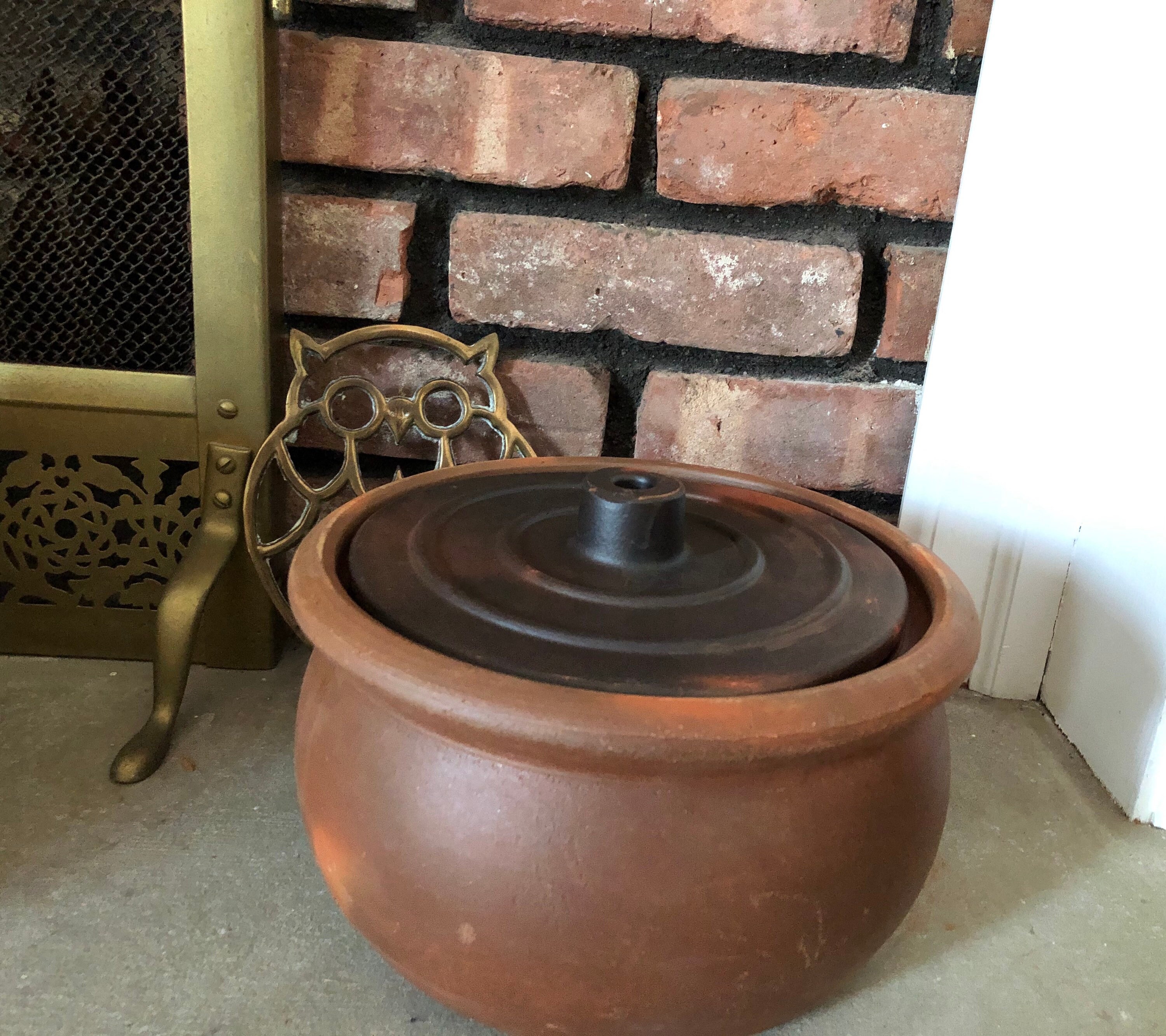 Black Clay Pot For Cooking Handmade Earthenware Casserole Pot Etsy