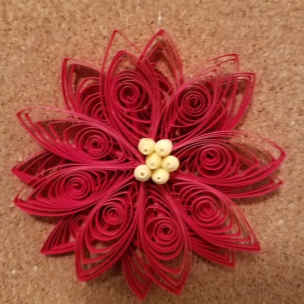 Quilled Poinsettia - Etsy