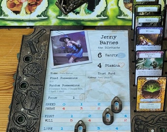 Magnetisch onderzoeksdashboard voor Arkham Horror, tweede editie