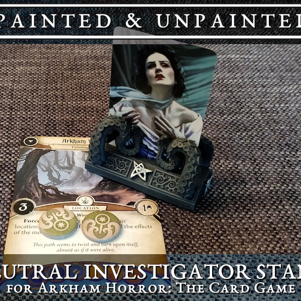 Neutral Investigator Stands for Arkham Horror: The Card Game