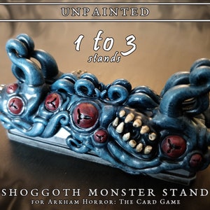Da 1 a 3 mostri Shoggoth non dipinti rappresentano Arkham Horror: The Card Game