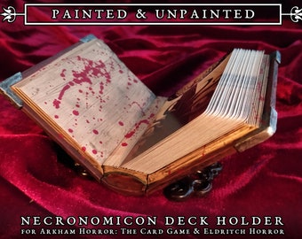 Necronomicon-deckhouder voor Arkham Horror: The Card Game en Eldritch Horror