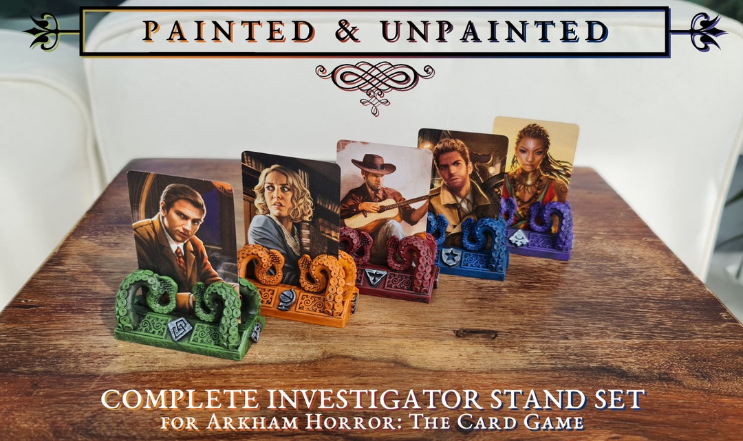 Complete Investigator Stand Set for Arkham Horror: the Card Game - Etsy  Norway
