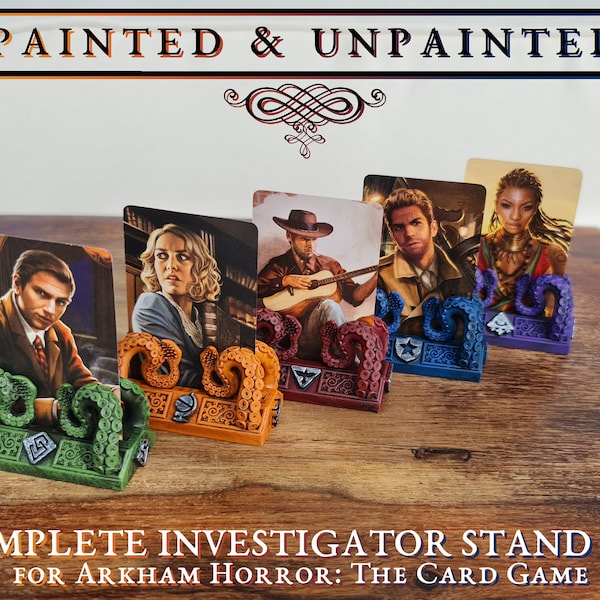 Complete Investigator Stand Set for Arkham Horror: The Card Game | FREE SHIPPING