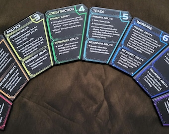 Twilight Imperium | Set of Metal Strategy Cards
