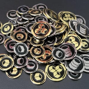 Twilight Imperium | Conjunto de Fichas Metálicas Dupla Face para Mercadorias e Produtos | Pré-venda | Lançamento em outubro para fichas esmaltadas