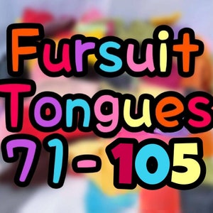 Ready to Install Fursuit Tongues 71-105