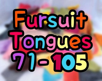 Ready to Install Fursuit Tongues 71-105